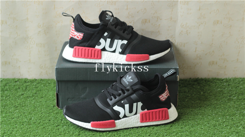 Real Boost Adidas NMD R1 PK Supreme Black